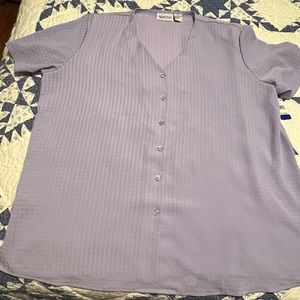 Women’s Purple Apparenza Blouse 20W NEW